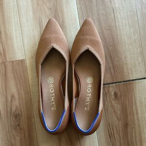 Rothy's Brown and Blue Pointed Flats